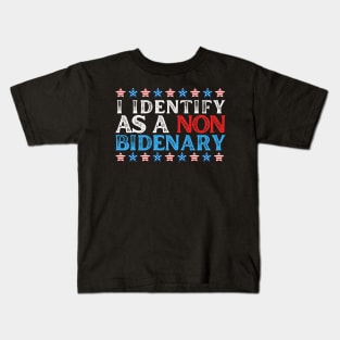 IDENTIFYING AS NON BIDENARY Kids T-Shirt